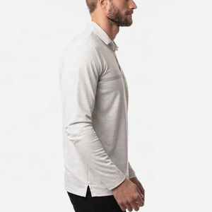 Camiseta Polo Blanca de Algodón Personalizada para Hombre, Corte Clásico, Informal, para Negocios, Ropa de Calle, al por Mayor - Product Image 3