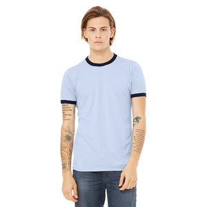 Bella Canvas Canvas C3055 Ringer Tee T Shirts Adult Lightweight Ringer Bella Canvas Custom Apparel Fine Cotton Ringer <b>TShirt</b> - Product Image 4