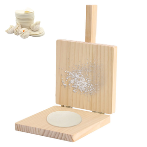 Prensador de masa de madera, prensa de piel, molde de forma cuadrada para bolas de masa hervida, herramienta de repostería para hornear, venta - Product Image 4