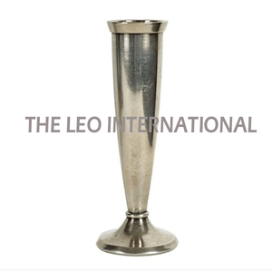 Vase en métal galvanisé de forme ronde avec poignée flexible, style moderne fait à la main, pot à fleurs classique pour table - Product Image 2