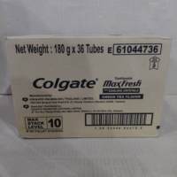 Dentifrice Colgate Maxfresh au thé vert, taille standard, 180g, pour usage domestique, blanchissant, anti-caries, antibactérien, pour dents sensibles