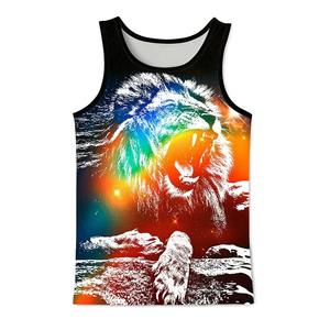 Ropa de calle de verano para hombre, chaleco de baloncesto, camiseta sin mangas con estampado de cocotero en 3D de secado rápido, diseño informal de Animal para ropa de gimnasio - Product Image 2