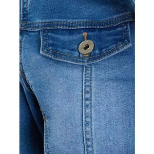 Veste en jean matelassée décontractée de haute qualité pour femmes jean délavé à motif solide pour l'automne hiver respirant-prix de gros - Product Image 3