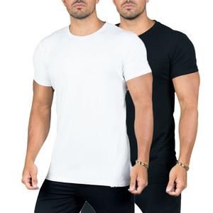 Venta al por mayor de Camisetas Personalizadas para hombre Slim FIT 100% algodón de secado rápido Casual diseño moderno corte suelto en blanco estambre tela desgastada - Product Image 2