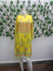 High Quality <b>Women's</b> Vibrant Viscose Crepe Kurti with Digital Print for Casual Wear Available at Best Price - Product Image 4