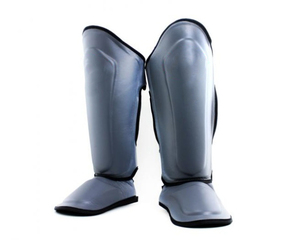 Protège-tibias en cuir pour sport de boxe OEM Protège-pieds personnalisés Protège-pieds MMA à vendre/Protège-tibias d'entraînement MMA tendance supérieure - Product Image 2