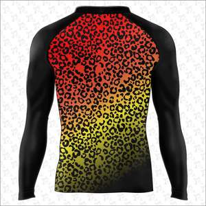 โลโก้ที่กําหนดเองและการออกแบบ mma แขนยาวผื่นยามระบายอากาศการออกแบบที่ดีที่สุดการพิมพ์ระเหิด bjj Man Rash Guard ขายส่ง - Product Image 3