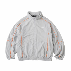 Bloc de couleur à capuche coupe-vent ensemble court personnalisé fonctionnel fermeture éclair léger hommes blanc Nylon survêtement coupe ample été ensemble - Product Image 3