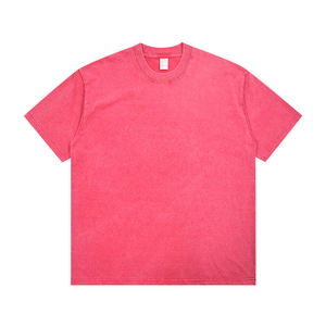 Camisetas Extra Grandes para Hombre, Personalizables, 280 g/m², 100% Algodón, Lavadas con Ácido, Fabricantes de Camisetas Lisas Personalizadas para Hombre - Product Image 4