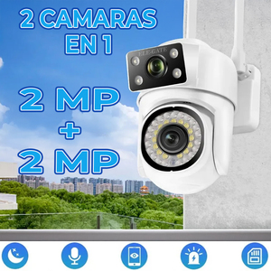 Telecamera di Sicurezza Esterna WiFi 4MP 360° con Funzione Pan-Tilt-Zoom, Faretto, Ampio Angolo, Rilevamento Movimento, Microfono Integrato e Cloud - Product Image 2
