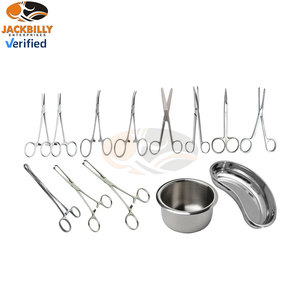 Juego de Instrumentos Quirúrgicos Manuales de Acero Inoxidable de 30 Piezas, Completo para Desbridamiento General, Cuidado de Heridas, Instrumentos Médicos, Apósito, Excisión - Product Image 2