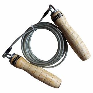Cuerda de Saltar Ajustable de Calidad Premium, Portátil, con Logotipo Personalizado, Mango de Madera, Cuerda de Saltar Profesional de Cuero Duradero - Product Image 2
