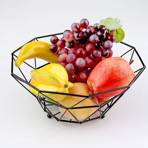 ตะกร้าผลไม้ลวดโลหะประดับตกแต่งสไตล์โมเดิร์นสำหรับเคาน์เตอร์ห้องครัวโต๊ะรับประทานอาหารที่เก็บของ - Product Image 4