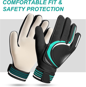 Gants de gardien de but à doigts entiers, nouvelle conception, vente chaude, haute qualité, latex respirant, léger, imperméable, sangle de poignet réglable - Product Image 3