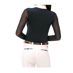 Haut de couche de base de chemise d'équitation pour femmes de qualité supérieure sur tissu technique Fabrication en vrac de vêtements équestres personnalisés - Product Image 2