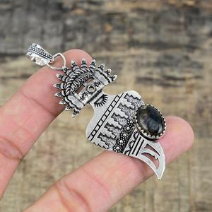 Boho Style Classique Pendentif Bijoux Pour Femmes Bijoux En Argent 925 Sterling Argent Labradorite Pierre Précieuse À La Main Pendentif Cadeau Pour - Product Image 3