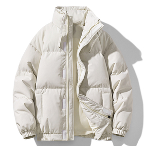 Veste parka épaisse avec logo personnalisé pour hommes et femmes Veste en duvet d'hiver froid brodée 100% coton pour l'extérieur - Product Image 6