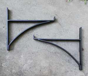 Heavy Duty Style <b>Shelf</b> <b>Brackets</b> For Window Boxes <b>Wrought</b> <b>Iron</b> Decorative Metal Support Set Ideal For Outdoor Indoor Planter - Product Image 1