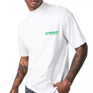 Camiseta de Algodón 100% Pesado para Hombre, Lisa, Personalizada, Ecológica, Antiarrugas, Tallas Grandes, Ajuste Holgado, con Estampado - Product Image 4