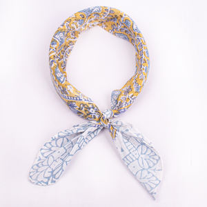 Unisex 100% Cotton <b>Square</b> Bandana <b>Scarf</b> Multicolor Handmade Eco-friendly Fashion Headwear Sweat Absorbing Casual Sports Outdoor - Product Image 5