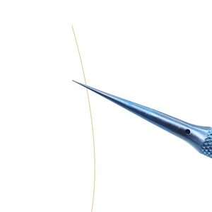 Pinzas de punta de fibra de acero inoxidable japonés de alta calidad con regla en el extremo Juego de pinzas de pestañas para pestañas Pinzas de 90 grados - Product Image 3