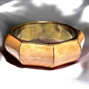 Ensemble de 9 bracelets en métal laiton indien ensemble de bracelets en os colorés Style mignon jeunes filles dames Fashionista vêtements de fête de mariage - Product Image 1