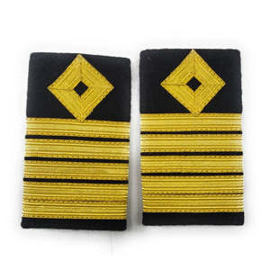 Épaulettes classiques pour uniforme avec broderie et détails tissés, disponibles en plusieurs couleurs et styles - Product Image 4