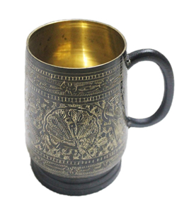 Unique tankard look handmade pure brass beer stein capacity 18 oz moscow mules mugs - Product Image 1