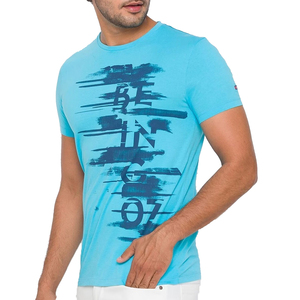2024 nuevas camisetas de talla grande de ajuste Regular de Color sólido con cuello redondo para hombre diseño gráfico personalizado transpirable algodón ecológico Bambú - Product Image 1