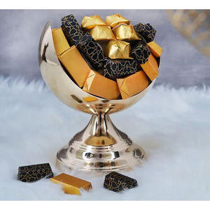 Nouvel arrivage Bol à chocolat antique Bol de serveur sucré fait à la main de la plus haute qualité Bol à chocolat et support de luxe élégant - Product Image 5