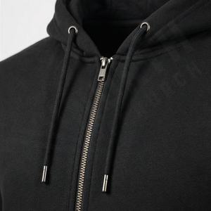 Chándal Deportivo Informal con Capucha para Invierno, Color Sólido Personalizado, Cierre Frontal con Cremallera, Ajuste Regular Cómodo, para Hombre, Gimnasio - Product Image 4