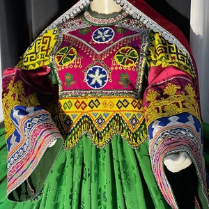 Vêtements traditionnels faits à la main robe afghane haute qualité meilleur matériel afghan Vintage femmes robes 0677 - Product Image 3