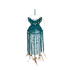 Mini macramé fait à la main tissé tenture murale ailes d'ange attrape-rêves tapisserie Hogar accessoires pour la maison décor - Product Image 6
