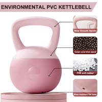 España En Stock Soft PVC Coated Steel Sand Kettlebell 2-12kg Fitness Training Strength Kettlebell Set Envío rápido