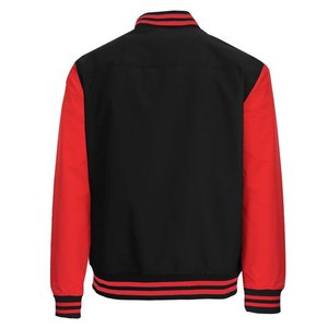 Veste universitaire pour hommes manches en cuir véritable et laine mélangée Letterman Boys College Varsity Jackets XS-5XL - Product Image 6