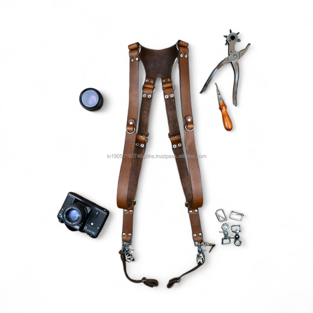 Real Leather Camera Belt Durable, Adjustable, Stylish, and Comfortable Camera Carrying Solution for Professional Photographers