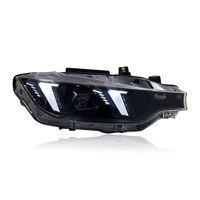 Feux avant laser SJC Auto Car Accessories pour BMW Série 3 F30 F35 2013-2019, style yeux de serpent, double couleur