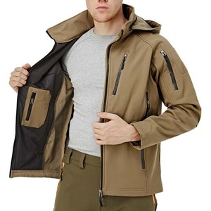 Chaqueta Softshell de Lona Gruesa con Revestimiento de Lujo para Hombre, Cómoda, Lisa, con Cierre de Cremallera, Estilo Urbano, Impermeable, Transpirable y Económica - Product Image 6