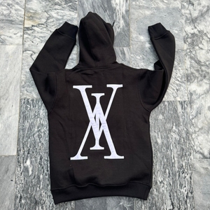 Sudadera con Capucha de Felpa 100% Algodón para Hombre con Diseño de Bolsillo y Letra Bordada de Alta Calidad - Product Image 1