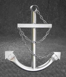 Ancla de plata de Metal para decoración de pared, decoración de patio de arte náutico, nuevo diseño al por mayor, para decoración del hogar, Alacena para pared, hecho en la India - Product Image 4