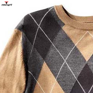 New Arrivals Oversized Long Sleeve Anti-Wrinkle Quick Dry Knitted Front Logo Unisex Wool/Cashmere Men Winter Pullover <b>Sweater</b> - Product Image 6