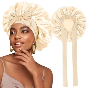 Vente en gros de bonnet en satin Sigma Gamma Rho avec impression numérique brodée en 3D, bonnet de sommeil réversible à double couche à large bande réglable - Product Image 1