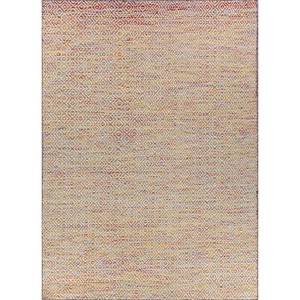 พรมขนสัตว์ผสมวิสโคสลายเรขาคณิต Abrash Gold Flat Weaves รุ่น ADWV-13047 สำหรับใช้ในบ้าน - Product Image 1