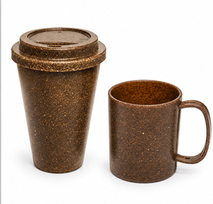 Juego de Tazas y Jarras de Fibra de Coco de 500 ml - Taza de Café Reutilizable Ecológica - Hecho en Brasil - Product Image 3