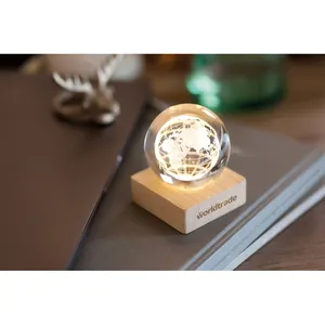 Lampe globe en verre LED personnalisée, décoration de bureau et accessoires, gadgets - Product Image 4