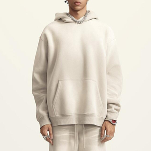 Haute qualité 100% coton lavé à l'acide à capuche lavage vieux pull pierre lavé surdimensionné Vintage 400gsm sweat à capuche soleil délavé sweats à capuche - Product Image 1