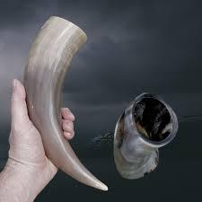 Cuerno para beber de búfalo Real de tendencia, acabado a mano con soporte de Metal, cuerno para beber vikingo Natural, taza de cerveza, cuerno para beber vikingo - Product Image 4