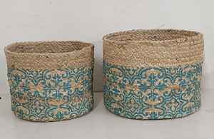 ตะกร้าผ้าทอพร้อมหูหิ้วทำด้วยมือทำมือพับเก็บได้ - Product Image 4