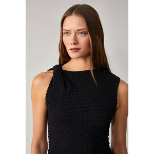 ETHIQUET MORFY Vestido sin mangas con cuello redondo y longitud midi para mujer - Product Image 5