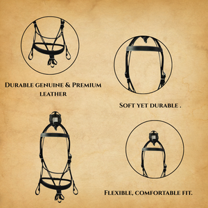 Bridon de cheval en cuir occidental de haute qualité / Rênes de qualité supérieure, ajustement confortable / Équipement de cheval durable pour l'équitation, l'entraînement et les spectacles 2026 - Product Image 4